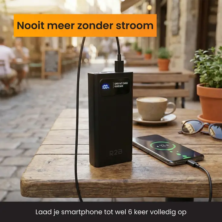 Powerbank 20000 mAh Snellader & LED Display