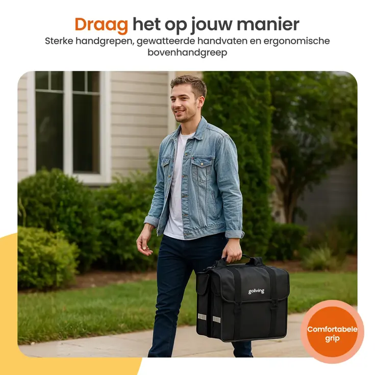 Dubbele Fietstas 45L - Waterdicht