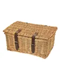Natuurlijke rieten mand met deksel, Mini