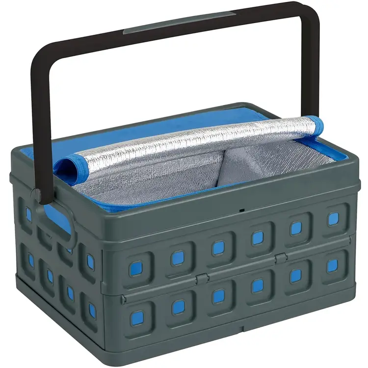 Square - Vouwkrat met handgreep/koeltas - 24L