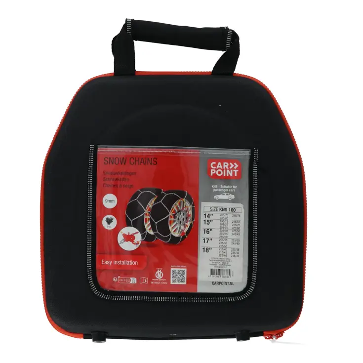 Flexibele sneeuwketting 9mm voor personenauto's