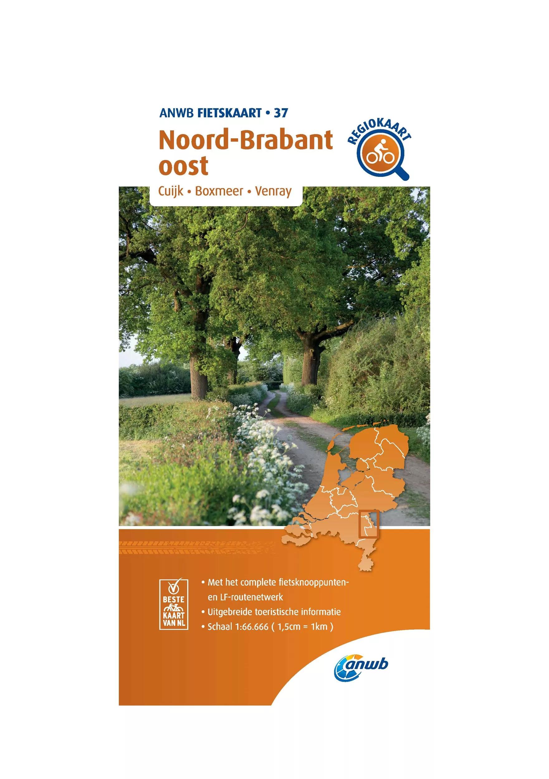 ANWB  Fietskaart 37- Noord-Brabant Oost main product image