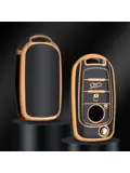 TPU Sleutelhoesje voor Fiat / Abart goud B3