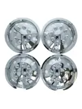 Wieldoppenset Chroom Bolvormig 14" - 4 Stuks