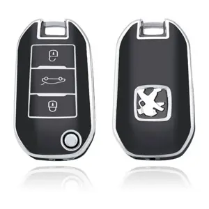 Dutch Shield Sleutelhoesje  Peugeot zwart A3