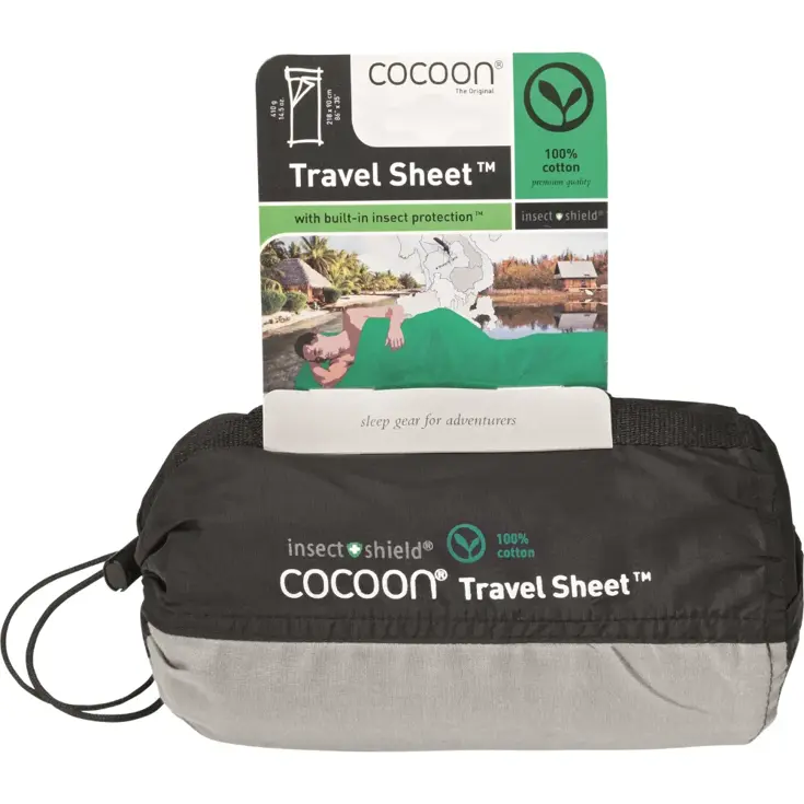 Cocoon Reisdeken Insectshield 100% Katoen
