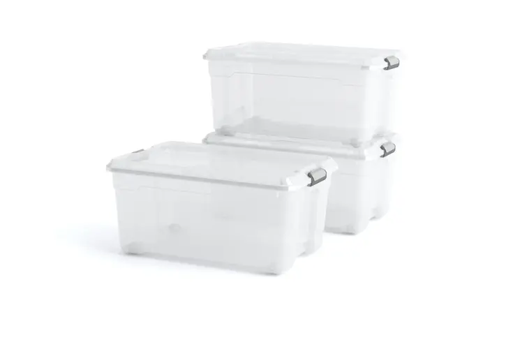 Moover Opbergbox L - 45L - transparant