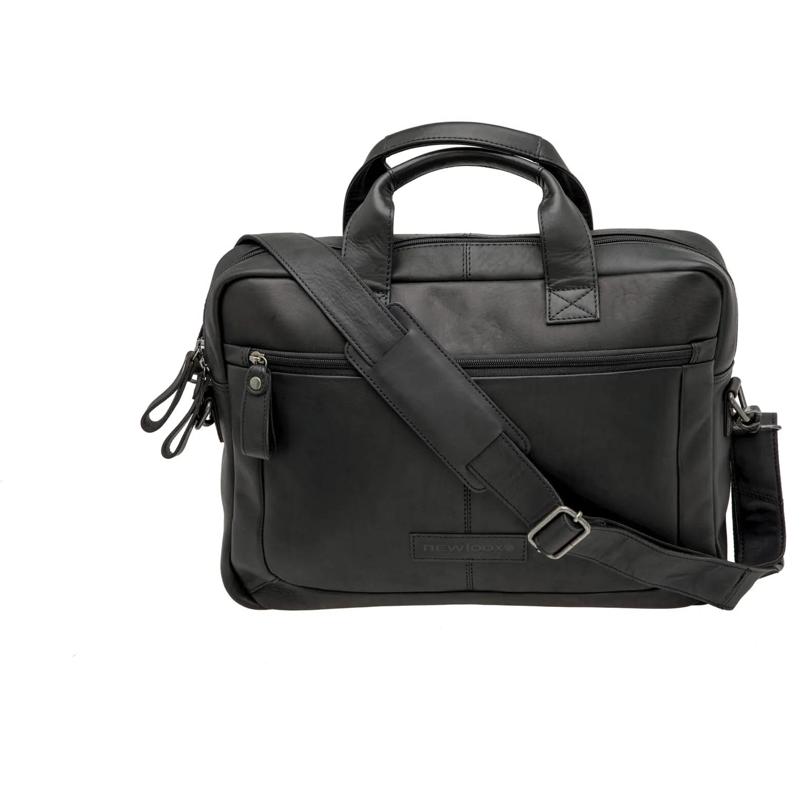 New Looxs  laptoptas Luko leer zwart 7.5L  Zwart