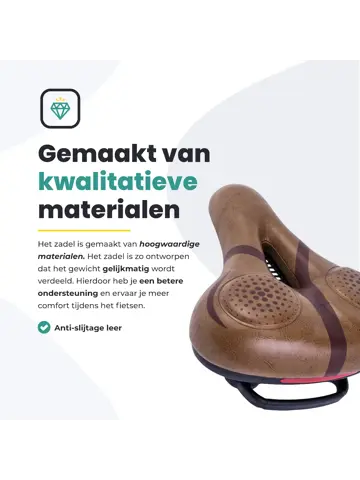 Voltano Fietszadel Met Voorgevormde Gelpads