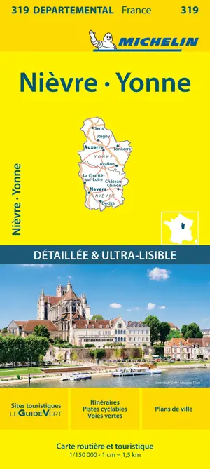 Wegenkaart Local 319 Nievre - Yonne