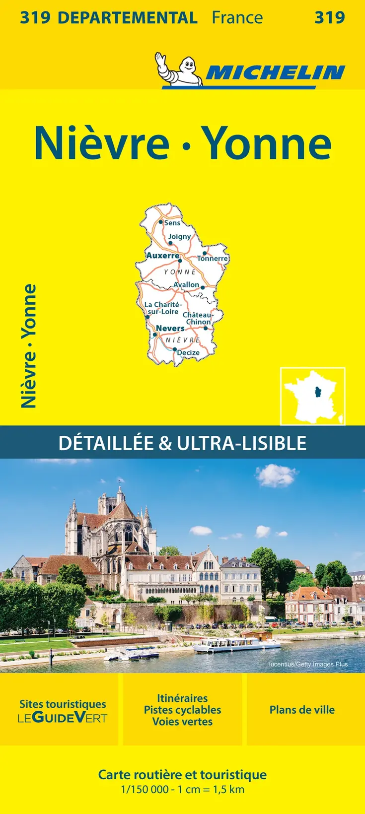 Wegenkaart Local 319 Nievre - Yonne