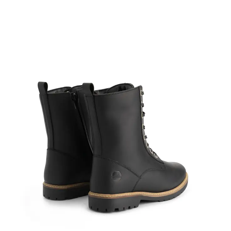 Torpsund Dames - Veterboots met rits - Wol gevoerd