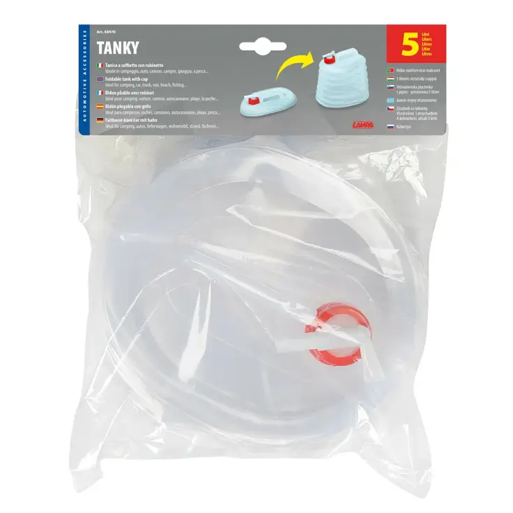 Opvouwbare watertank 5L met kraan