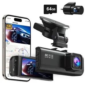 F7NT Touch 4K Touch Wifi GPS 2CH 64gb dashcam