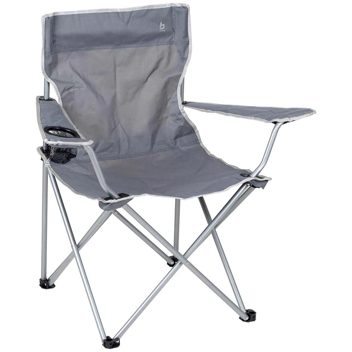 Bo-camp  Vouwstoel Compact Staal  Grijs