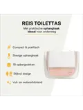 Toilettas met haak – Travel organizer – Wit