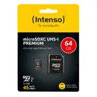 Intenso Micro SDXC kaart Premium - 64GB