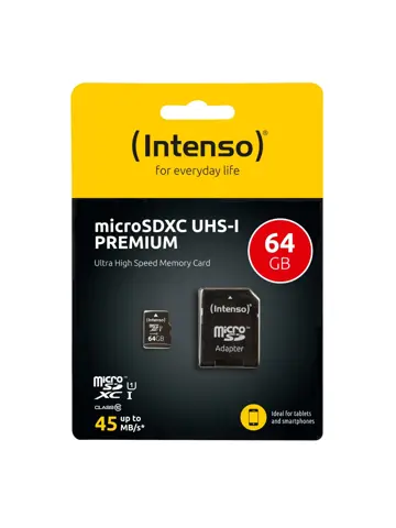 Micro SDXC kaart Premium - 64GB