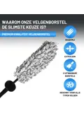 Velgenborstel + Banden Borstel - Slijtvaste Haren