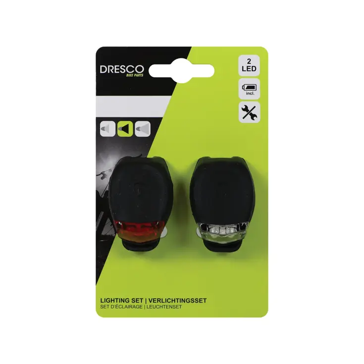 Complete verlichting set met voor- en achterlicht