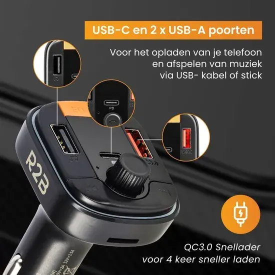Bluetooth FM Transmitter Auto - Autolader