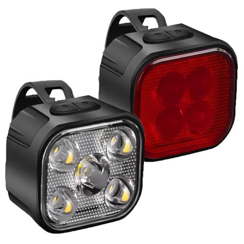 CUBE - Fietsverlichting Set - LED & Oplaadbaar
