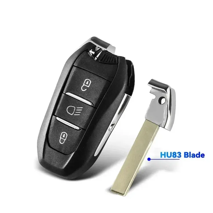 Smart key behuizing 3 knops geschikt voor Peugeot