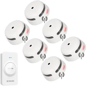 XS01-W Koppelbare rookmelder 6-pack + RC01