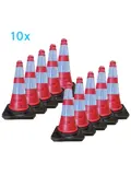 Oranje pion mexxo 50 cm 10 stuks