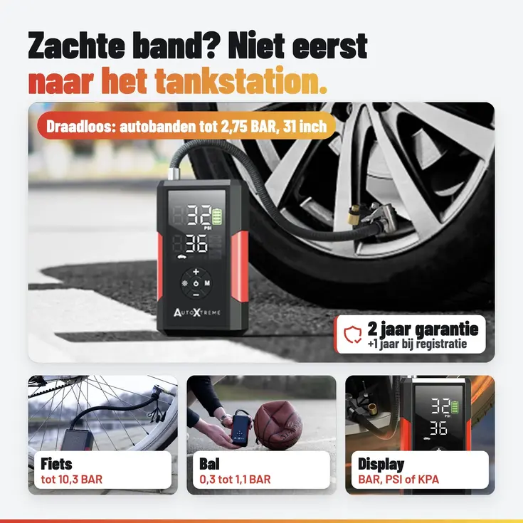 Air-200 - Luchtcompressor & Elektrische fietspomp