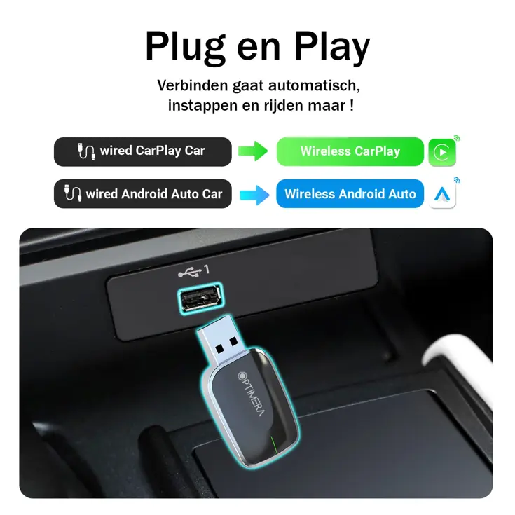 Premium 2-in-1 CarPlay & Android Auto Dongle
