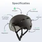 GO-OFF PILOT fietshelm met vizier NTA certif.