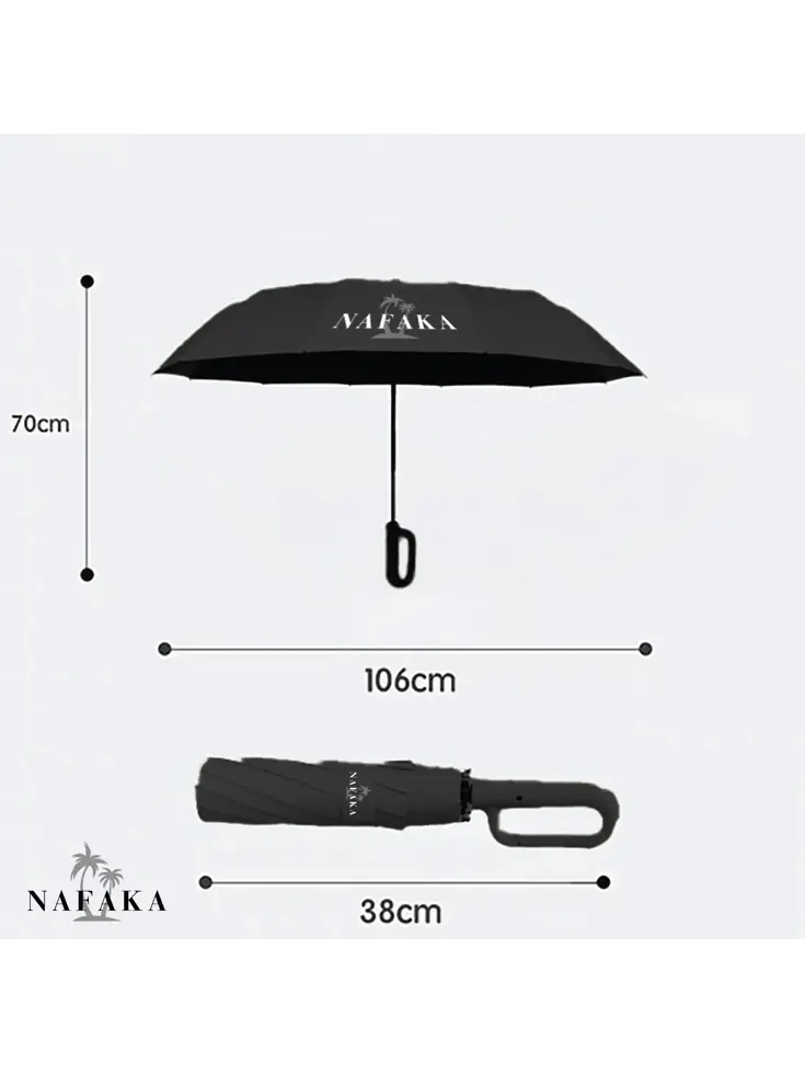 Nafaka Automatische storm paraplu met opberghoes