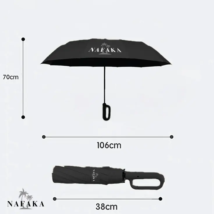 Nafaka Automatische storm paraplu met opberghoes