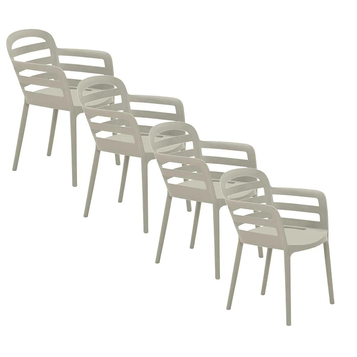 Garden Impressions Mira 4 st Tuinstoel   Bruin main product image