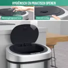Avalo Prullenbak met Sensor 50L - RVS