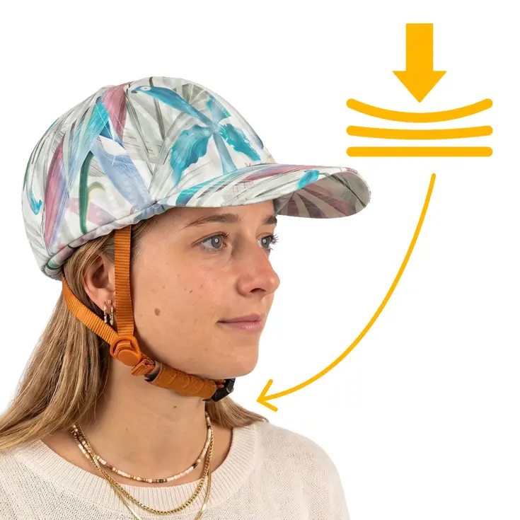 SwitchCap fietshelm - Green Flower Cap