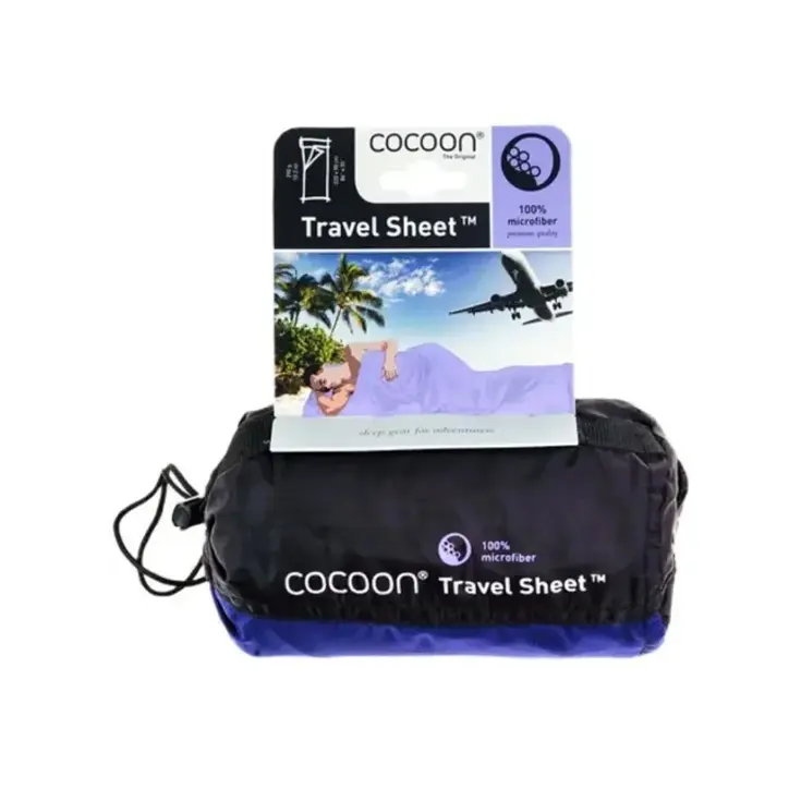 Cocoon Travelsheet Microfiber Blauw