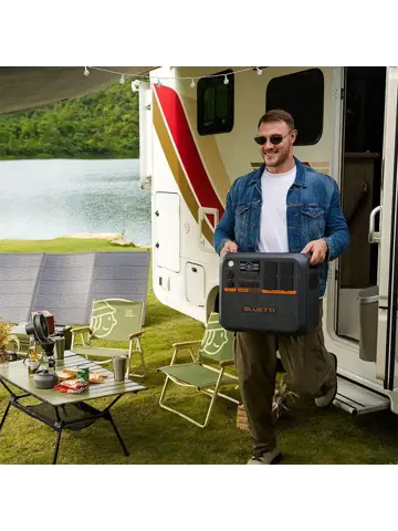 BLUETTI AC200PL in praktijksituatie bij camper