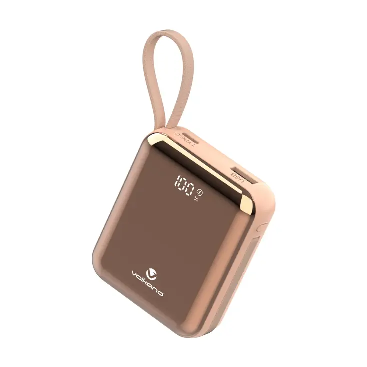 Powerbank 10.000 mAh met ingebouwde kabels