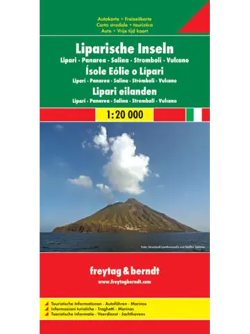 Wegenkaart Eolische-Liparische Eilanden