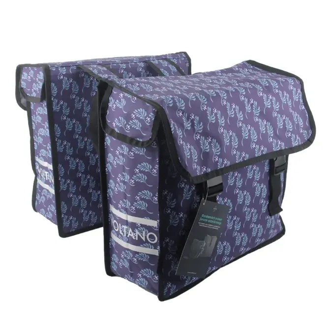 Voltano Dubbele Fietstas Floral Elegance