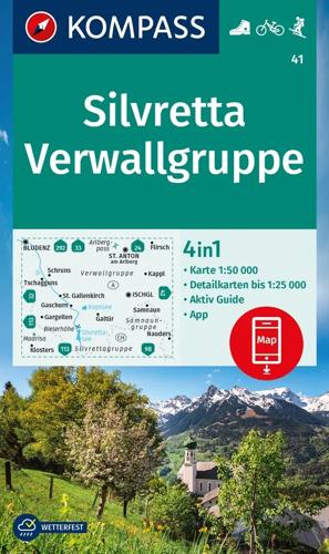 Wandelkaart WK41 Silvretta - Verwallgruppe