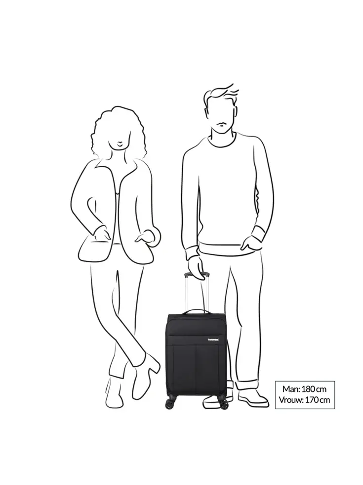 D-Upright - Handbagage - 55cm - 34L