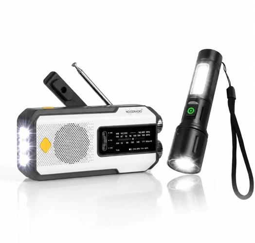 Noodradio 2.000mAh Wit + Zaklamp