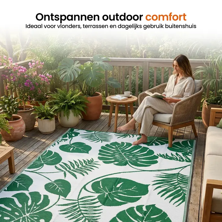 Buitenkleed - 183x290cm - Incl. Draagtas