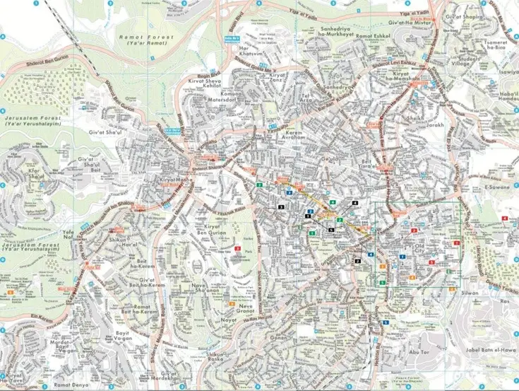 City Pocket Map Jeruzalem