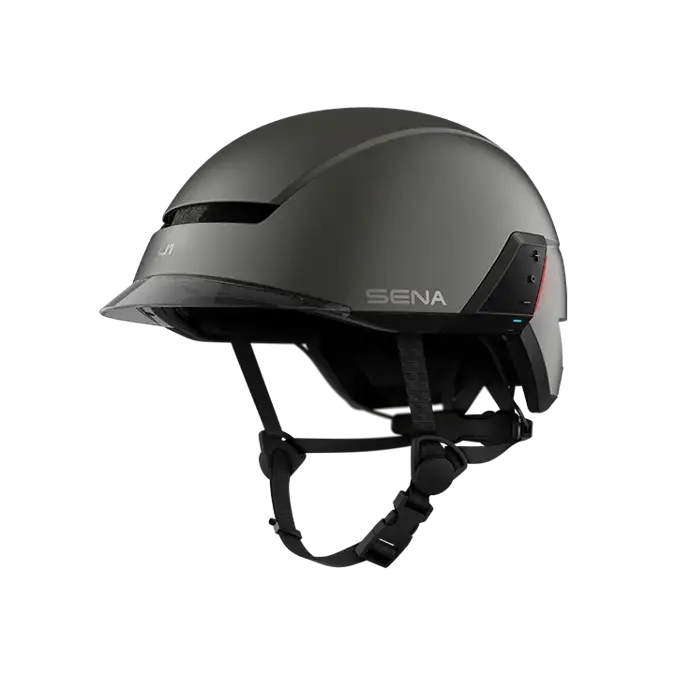 Sena U1 Smart E-Bike helm donkergrijs