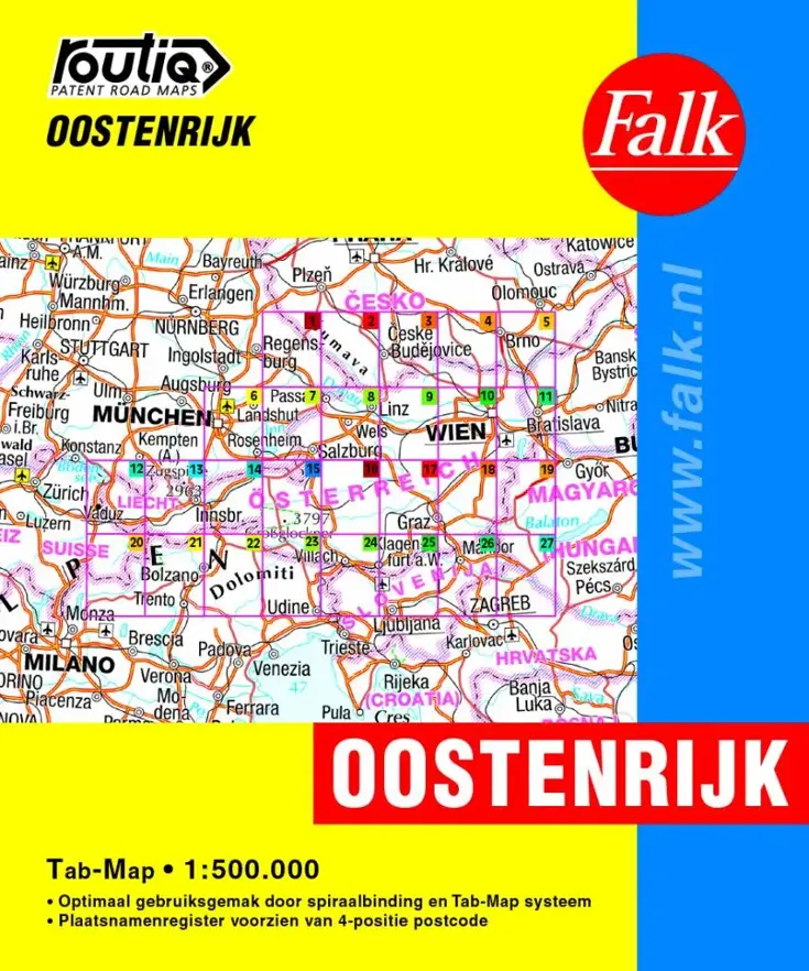 Routiq Atlas Oostenrijk Tab-Map