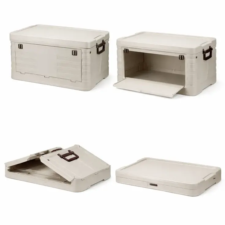 Opbergbox Opvouwbaar 55 Liter Beige